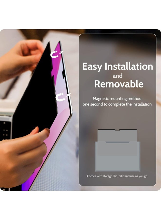 Magnetic Privacy Screen for MacBook Pro 16 Inch (2021-2025, M1, M2, M3, M4), 16inch Removable Matte Anti Blue Light Glare Private Filter Protector for Mac Pro 16.2" Laptop - Image 5